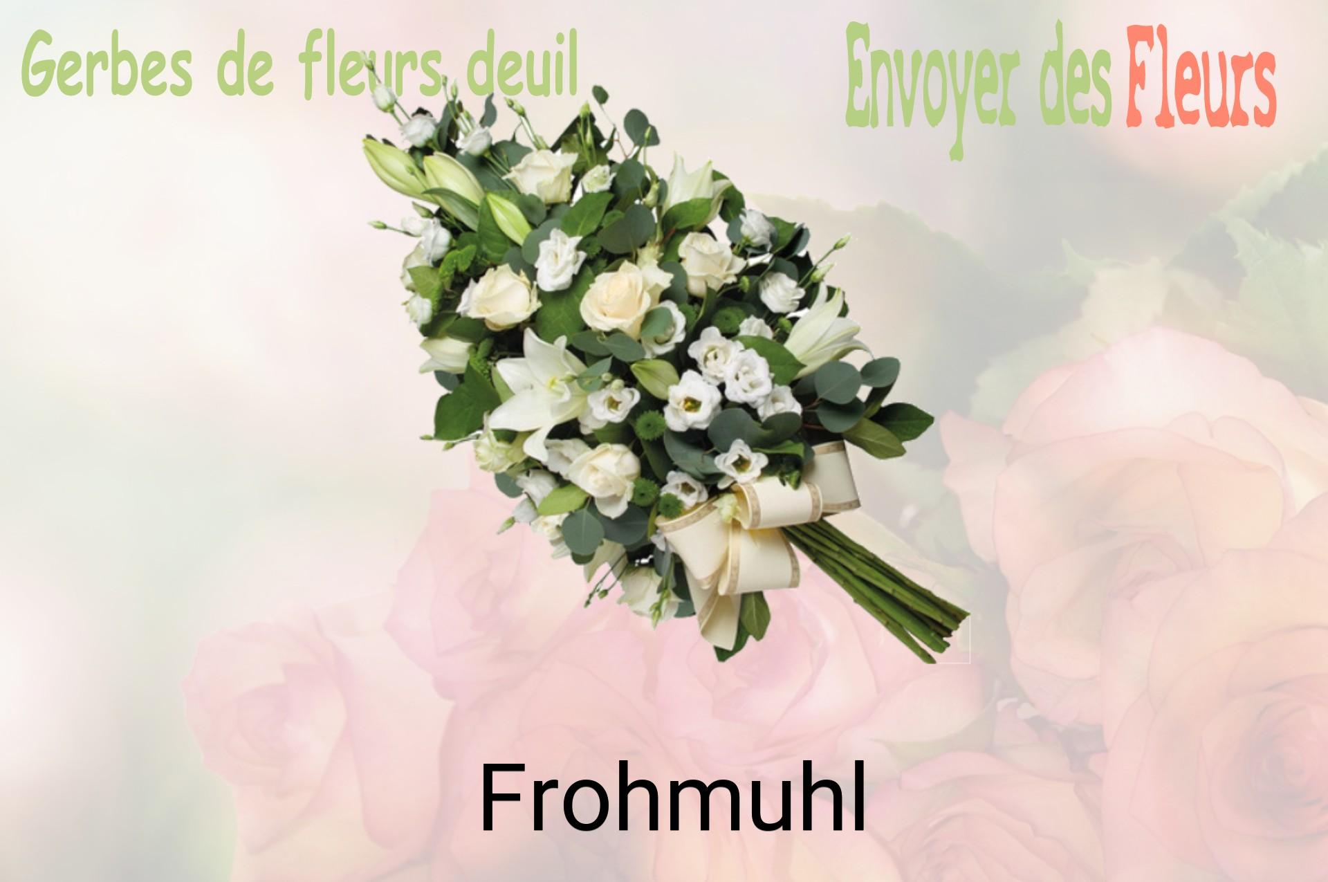 Gerbe de fleurs de deuil livrée à Frohmuhl